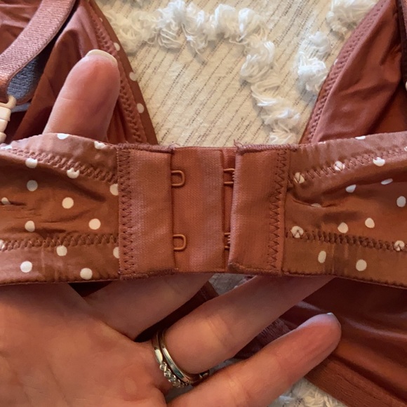 Victoria's Secret Unlined Demi Brown Polka Dot Bra - Picture 3 of 9